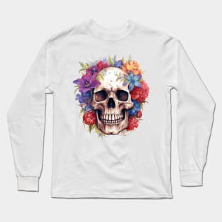 ornate skull Long Sleeve T-Shirt